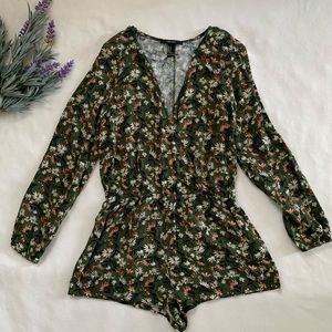 Forever 21 Long Sleeve Romper (shorts)